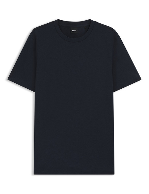 Regular-fit T-shirt van piqué met lyocellmix