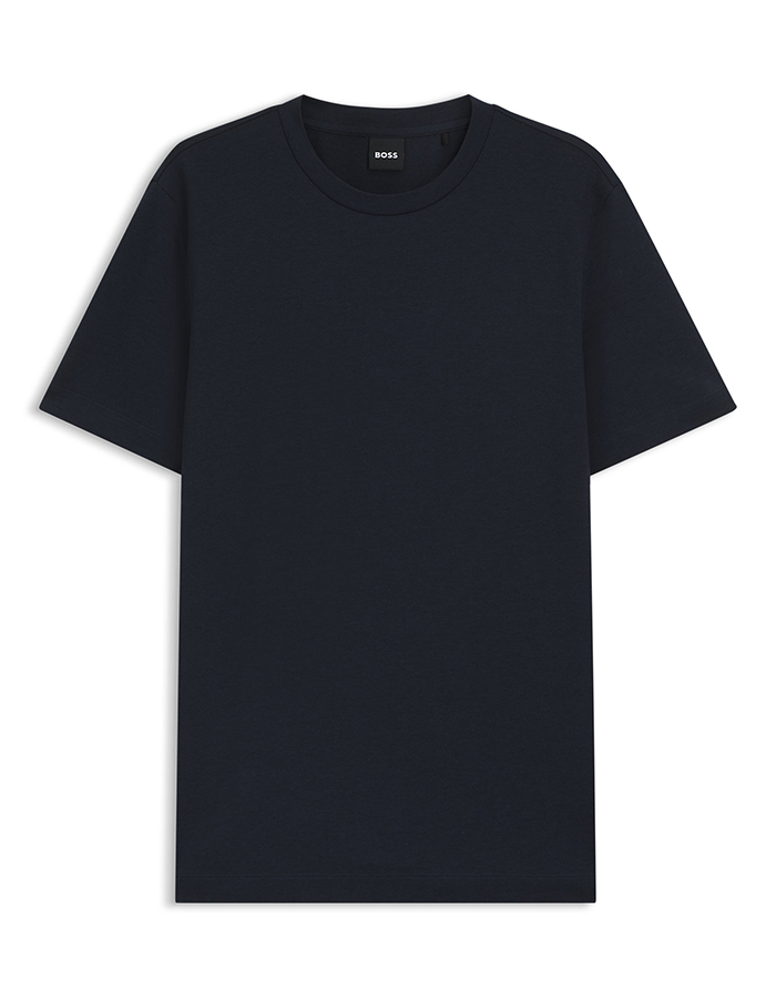 Regular-fit T-shirt van piqué met lyocellmix