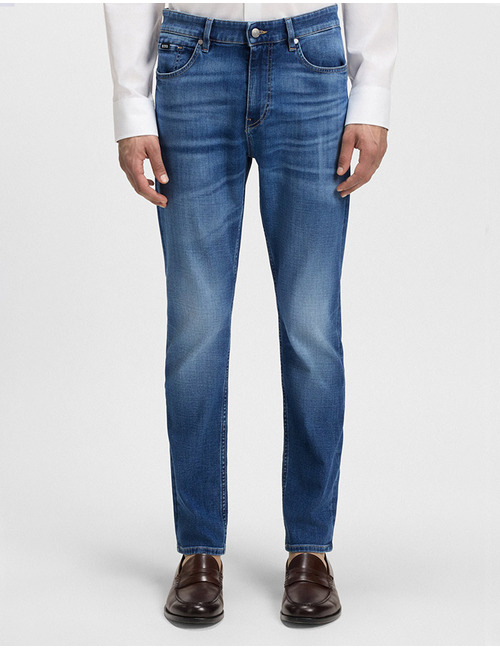 Slim Fit Jeans – Delaware – Blauw Stretchdenim