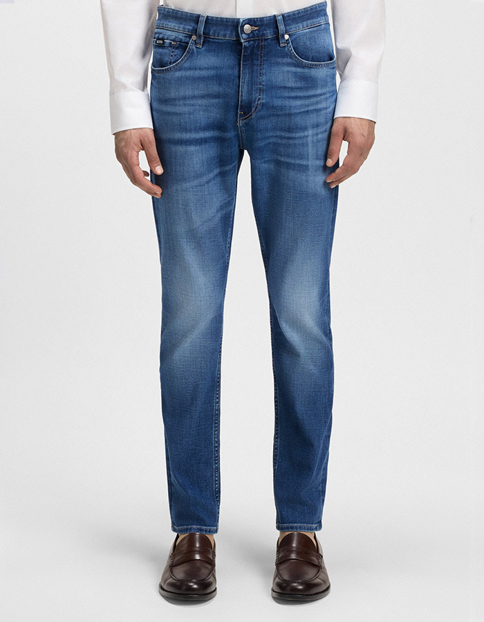Slim Fit Jeans – Delaware – Blauw Stretchdenim