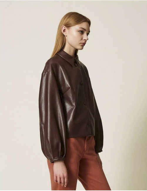 Twinset jas bruin