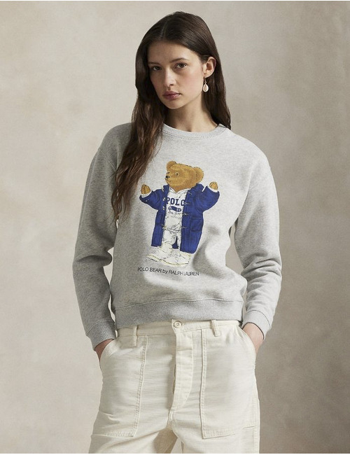 Ralph Lauren Dames lange mouw sweater grijs