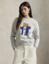Ralph Lauren Dames lange mouw sweater grijs