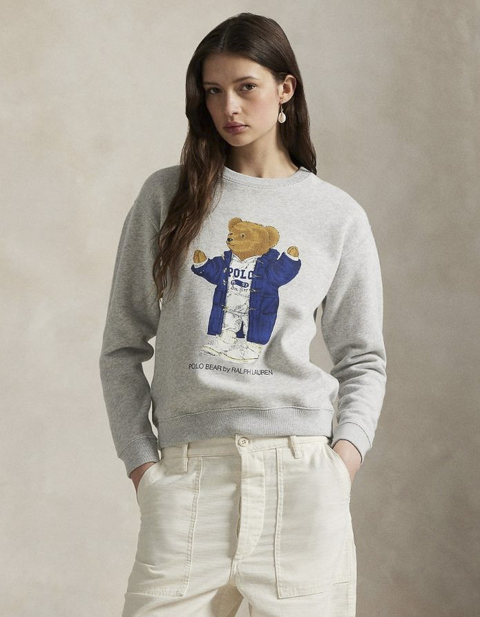 Ralph Lauren Dames lange mouw sweater grijs