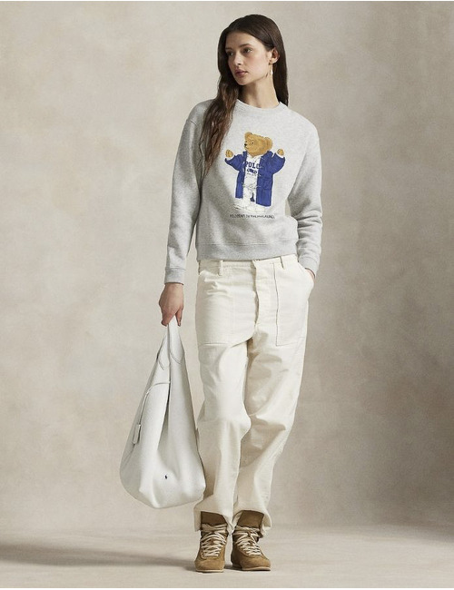 Ralph Lauren Dames lange mouw sweater grijs