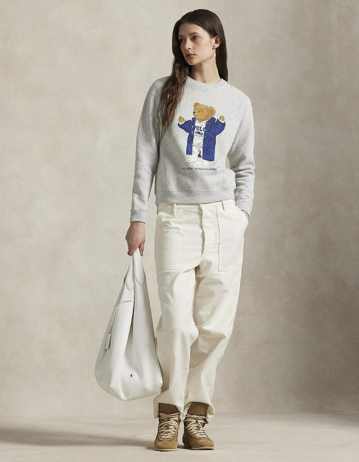 Ralph Lauren Dames lange mouw sweater grijs