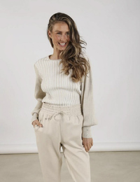 Nukus lange mouw pull wit