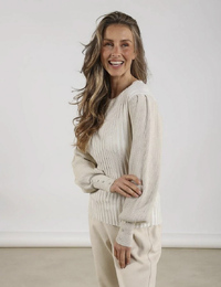 Nukus lange mouw pull wit