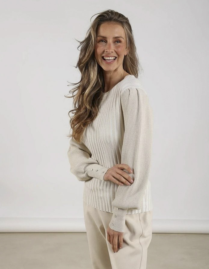 Nukus lange mouw pull wit