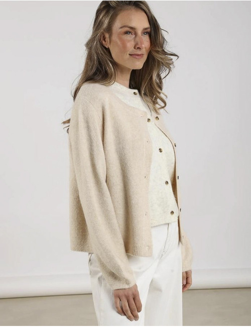 Nukus lange mouw gilet beige