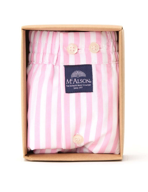 Boxershort Klassiek Gestreept Roze – McAlson