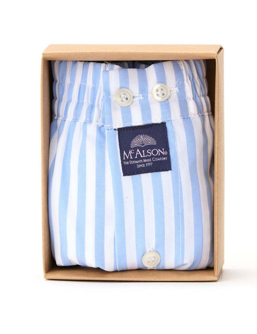 Boxershort Classic Striped Light Blue – McAlson