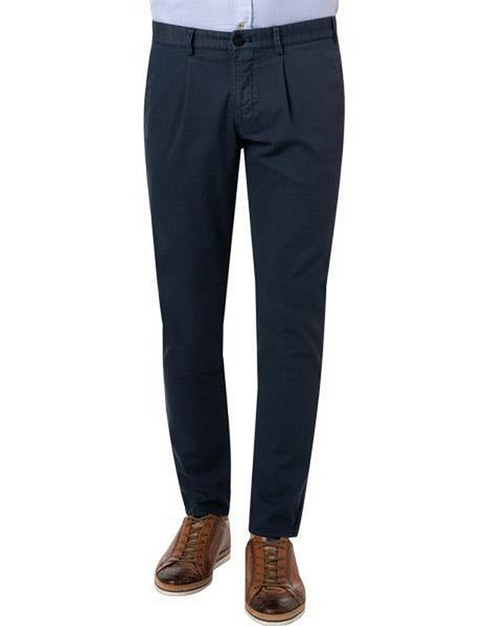 Turin Chino in Katoenstretch – Indigo
