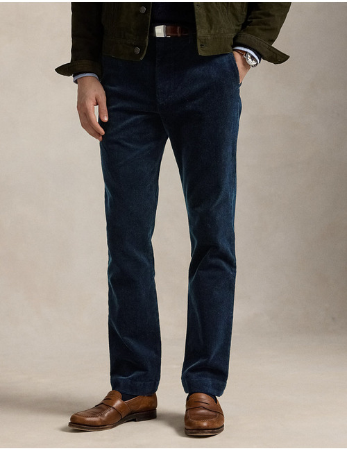 Andover Slim Fit Stretch Corduroy Broek – Aviator Navy