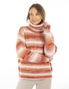 Due Amanti pull rolkraag bordeaux