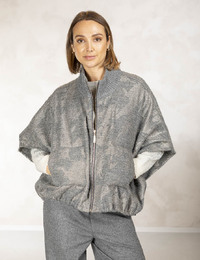 Due Amanti poncho grijs