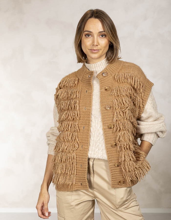 Due Amanti bodywarmer camel