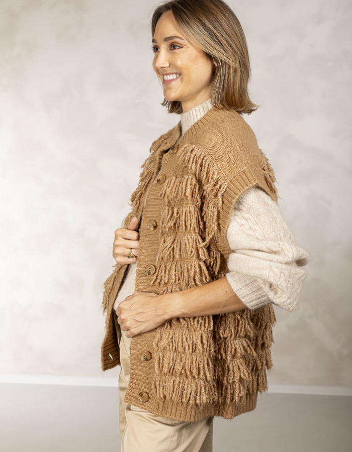 Due Amanti bodywarmer camel