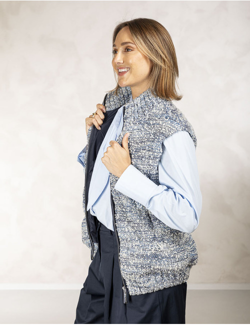 Due Amanti bodywarmer zilver