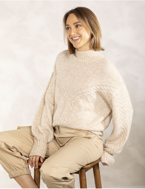 Due Amanti pull beige