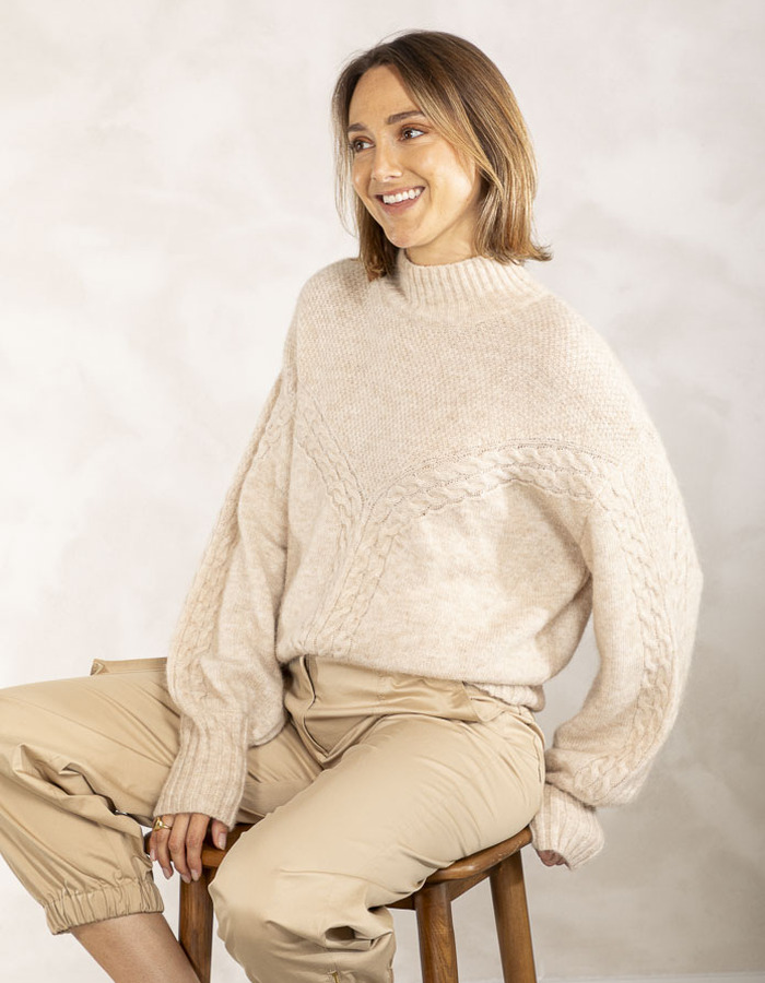 Due Amanti pull beige