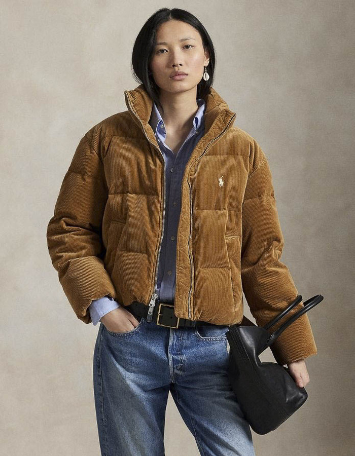 Ralph Lauren Dames regenjassen camel