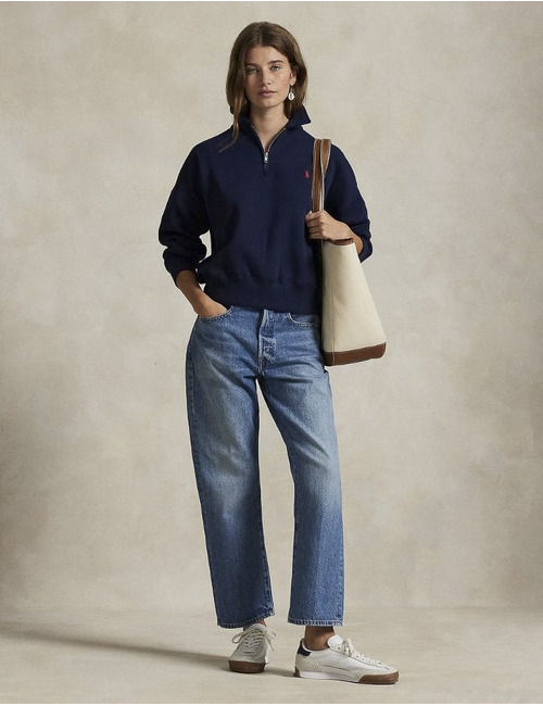 Ralph Lauren Dames lange mouw sweater navy