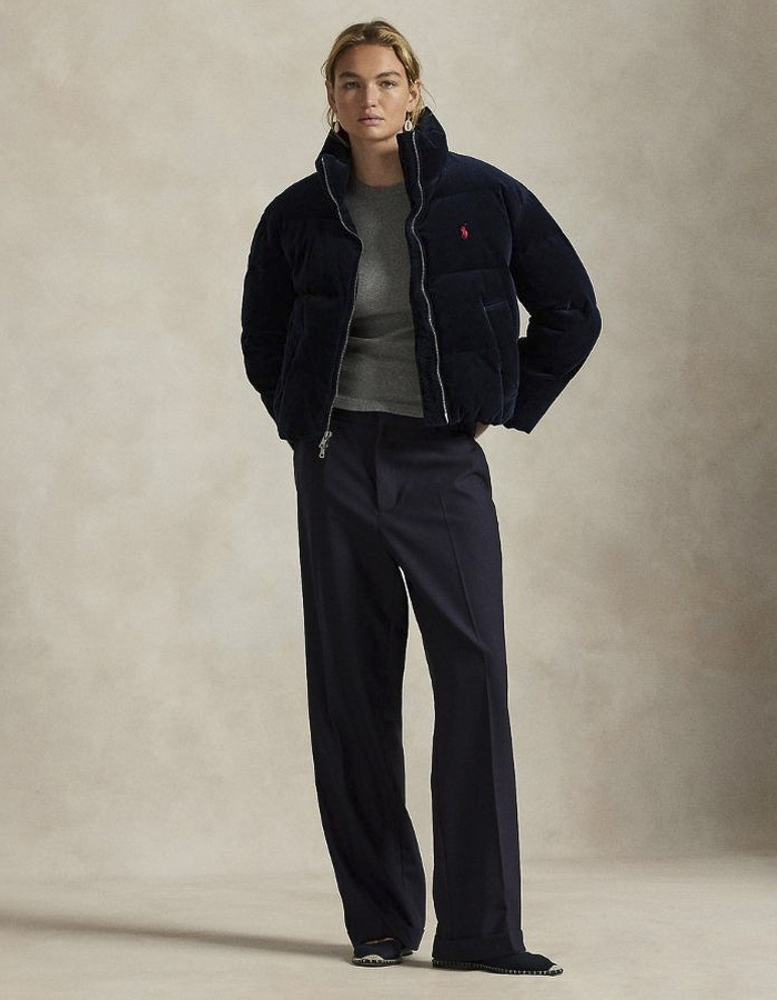 Ralph Lauren Dames regenjassen navy