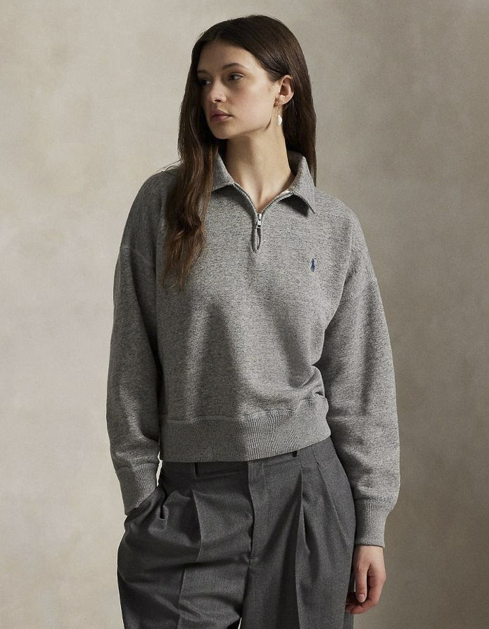 Ralph Lauren Dames lange mouw sweater grijs