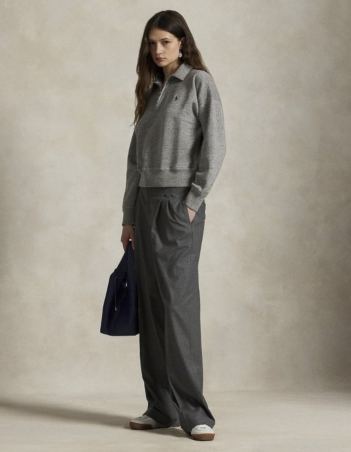 Ralph Lauren Dames lange mouw sweater grijs