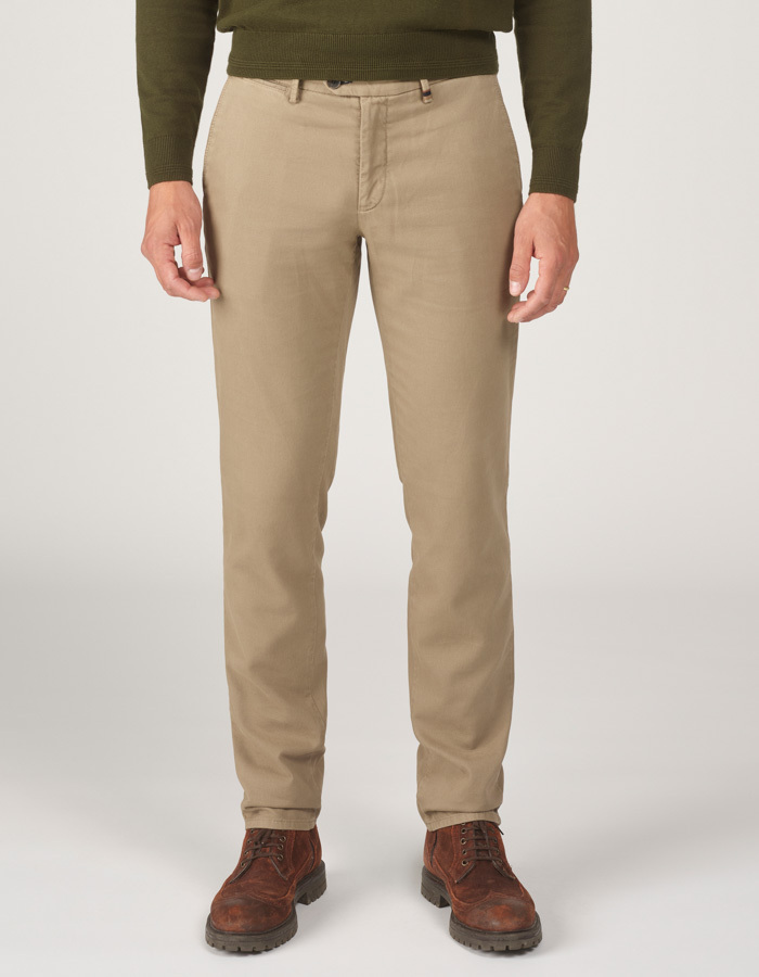 Magnus-P 27 regular-fit chino – kleur Wood