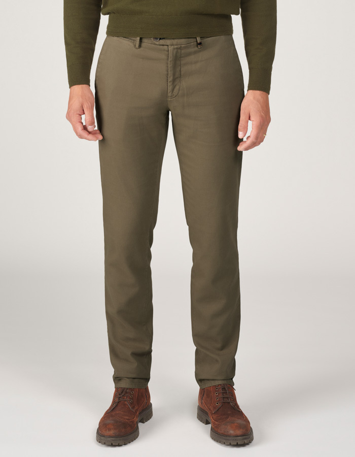 Magnus-P 27 regular-fit chino – kleur Forest