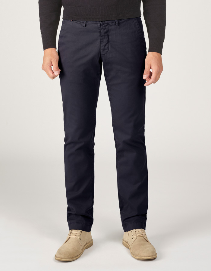 Sidney-P 21 slim-fit chino – Navy