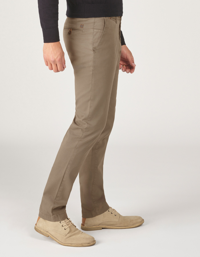 Sidney-P 21 slim-fit chino – kleur Sand