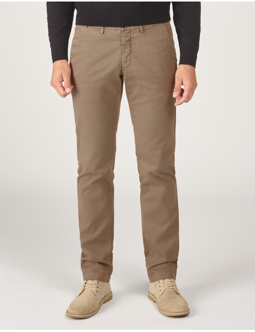 Sidney-P 21 slim-fit chino – kleur Beige