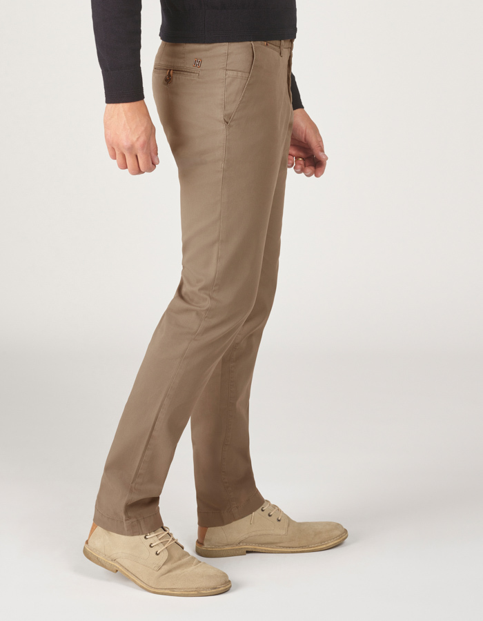 Sidney-P 21 slim-fit chino – kleur Beige