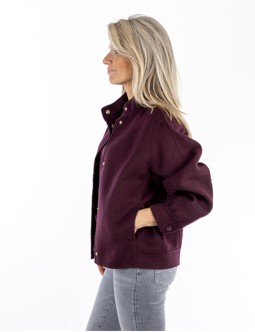 Twinset korte mantel bordeaux