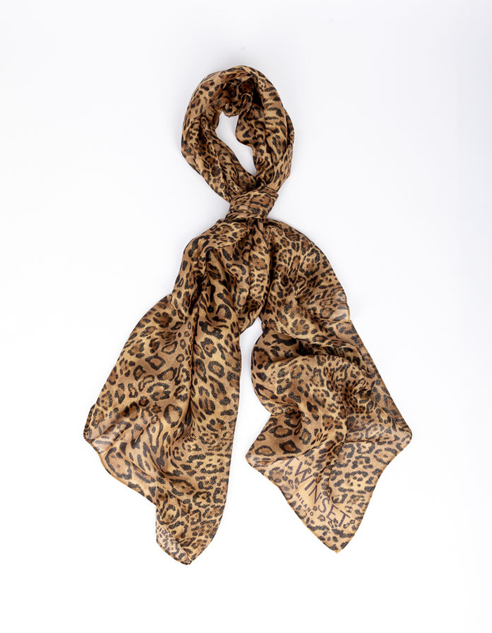 Twinset sjaals leopard