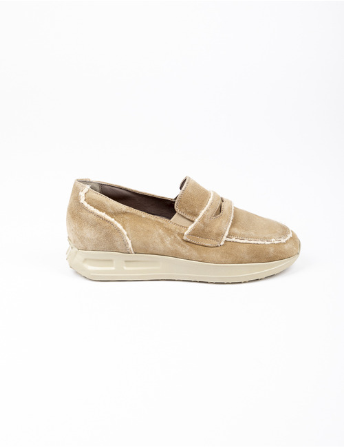 Dlsport mocassin met hak beige