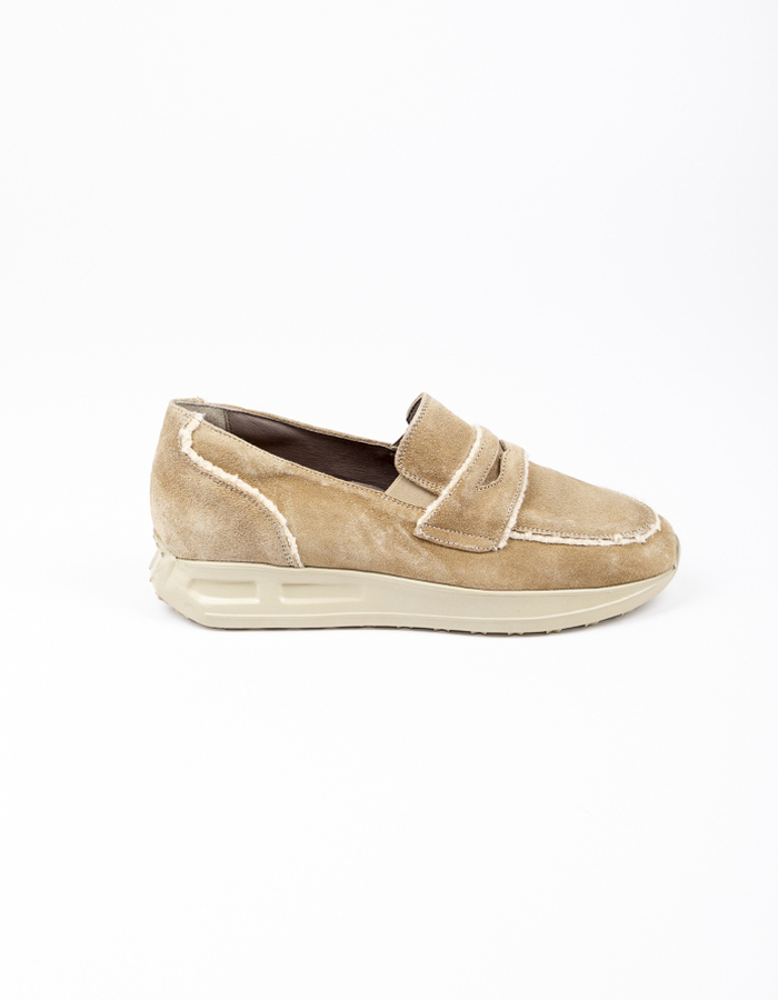 Dlsport mocassin met hak beige
