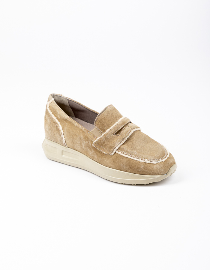 Dlsport mocassin met hak beige