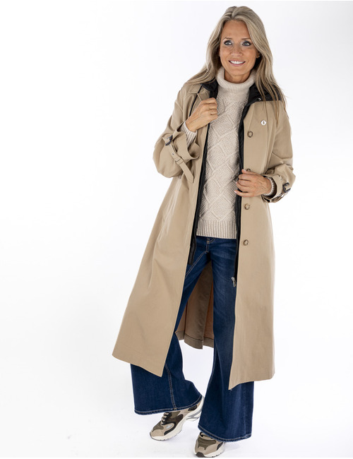 Otto D'ame trenchcoat beige