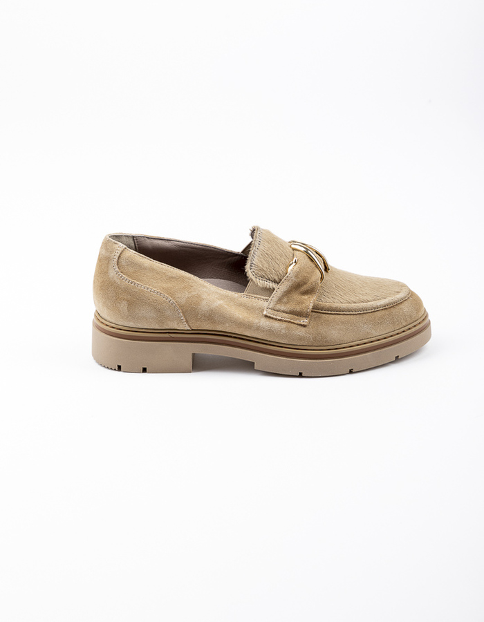 Dlsport mocassin met hak beige