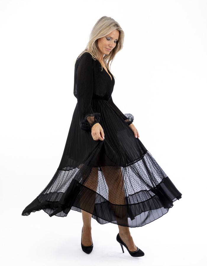 Twinset lang kleed zwart