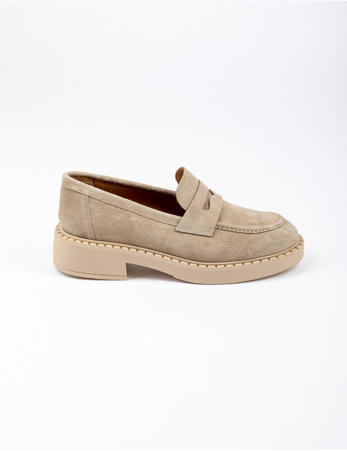 Ctwlk mocassin met hak beige