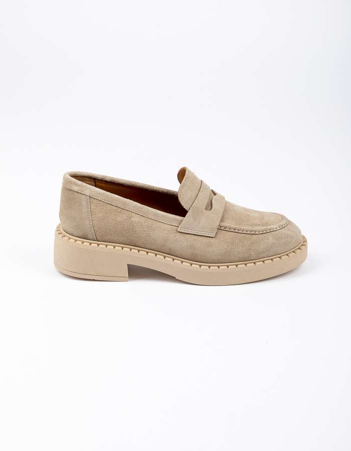 Ctwlk mocassin met hak beige