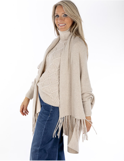 Barbour poncho beige