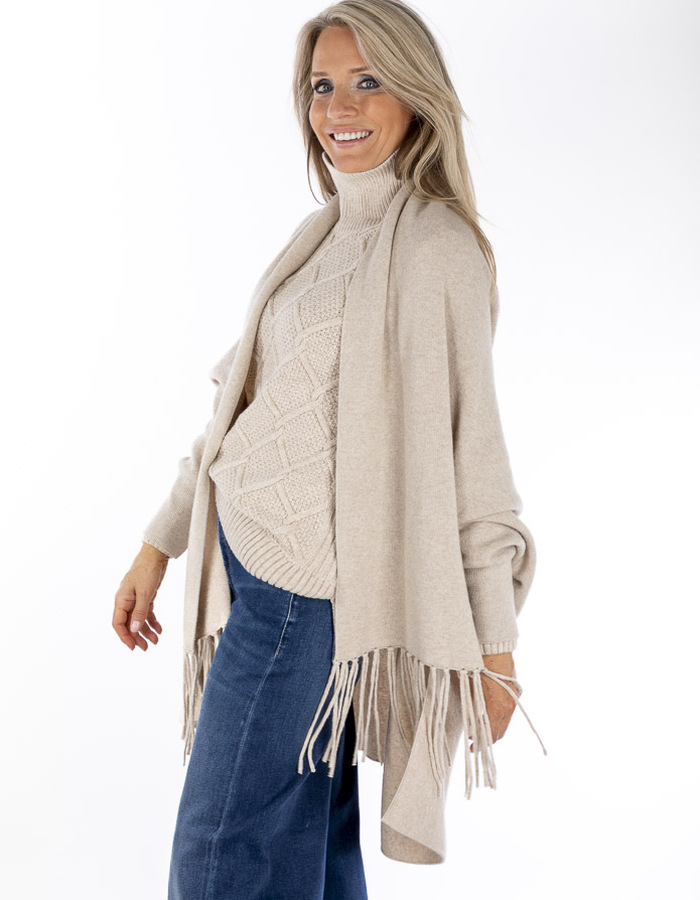 Barbour poncho beige