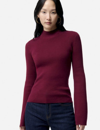 Vanessa Bruno pull rolkraag bordeaux