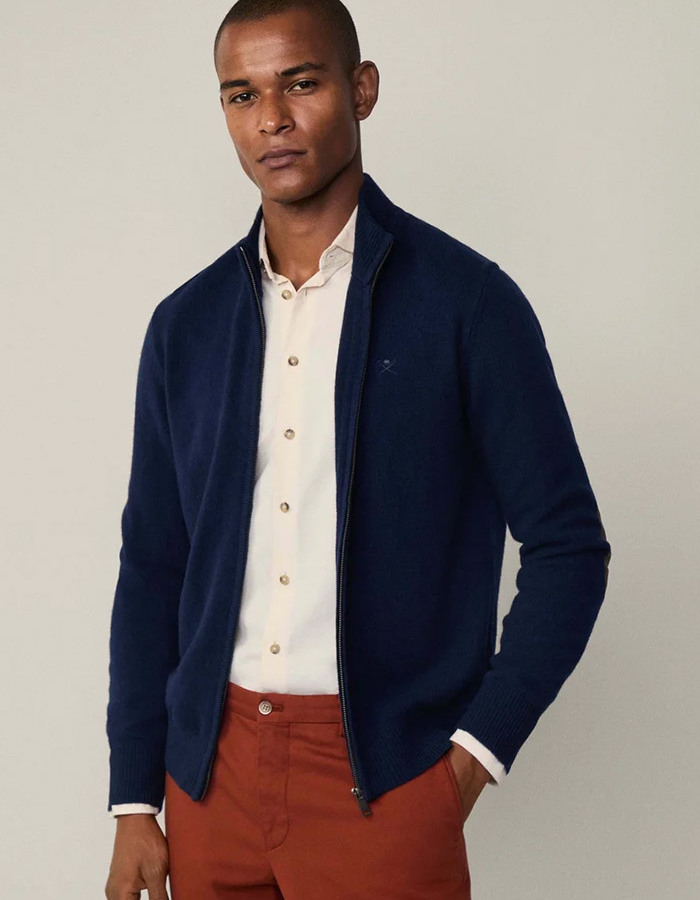 Lambswool Pull met rits